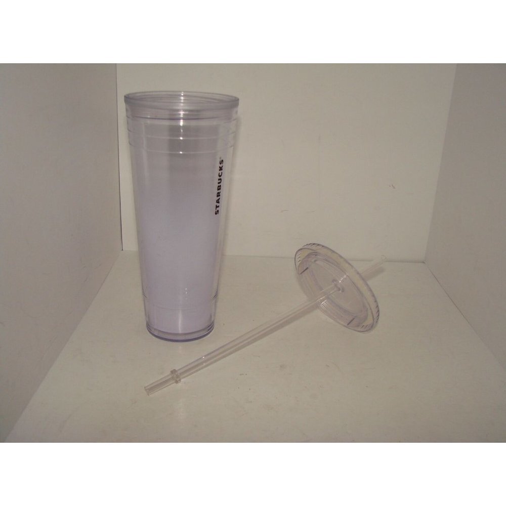 Starbucks Ombre Acrylic Screw Lid & Straw Cold Cup Tumbler 24oz Venti Cold 2012 - Picture 4 of 9